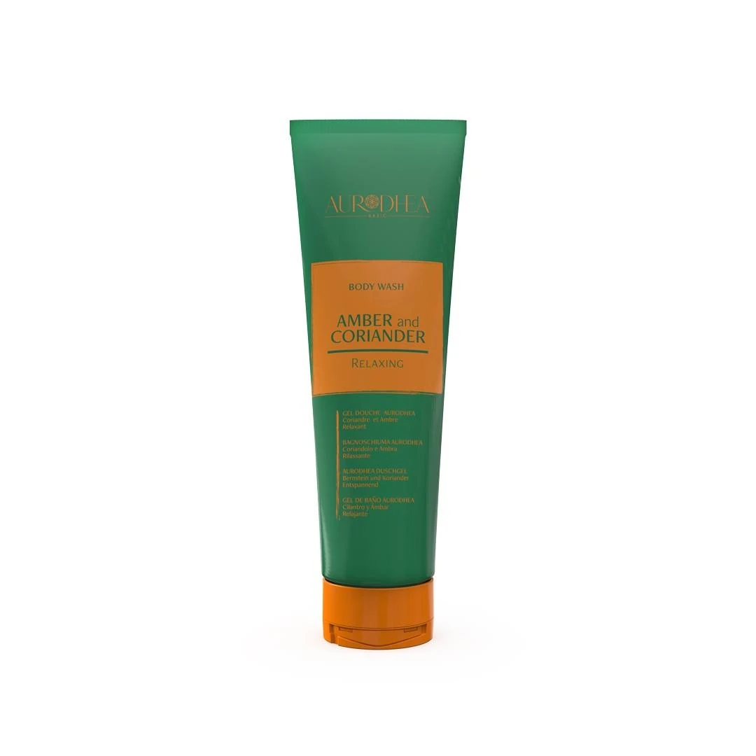 Gel de banho de âmbar e coentros