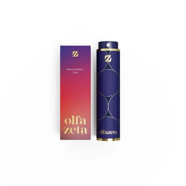 Estojo de perfume Modern — azul e roxo · TCOV016
