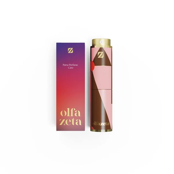 Estojo de perfume Modern — rosa e castanho · TCOV017