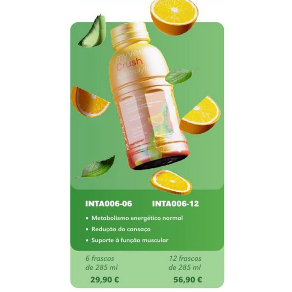 MyVera Crush Electrolytes + — 12 frascos