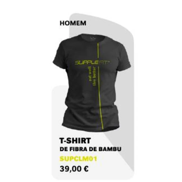 T-shirt de fibra de bambu — Homem — M