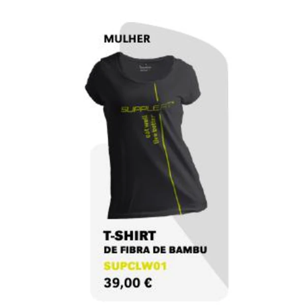 T-shirt de fibra de bambu — Mulher — S